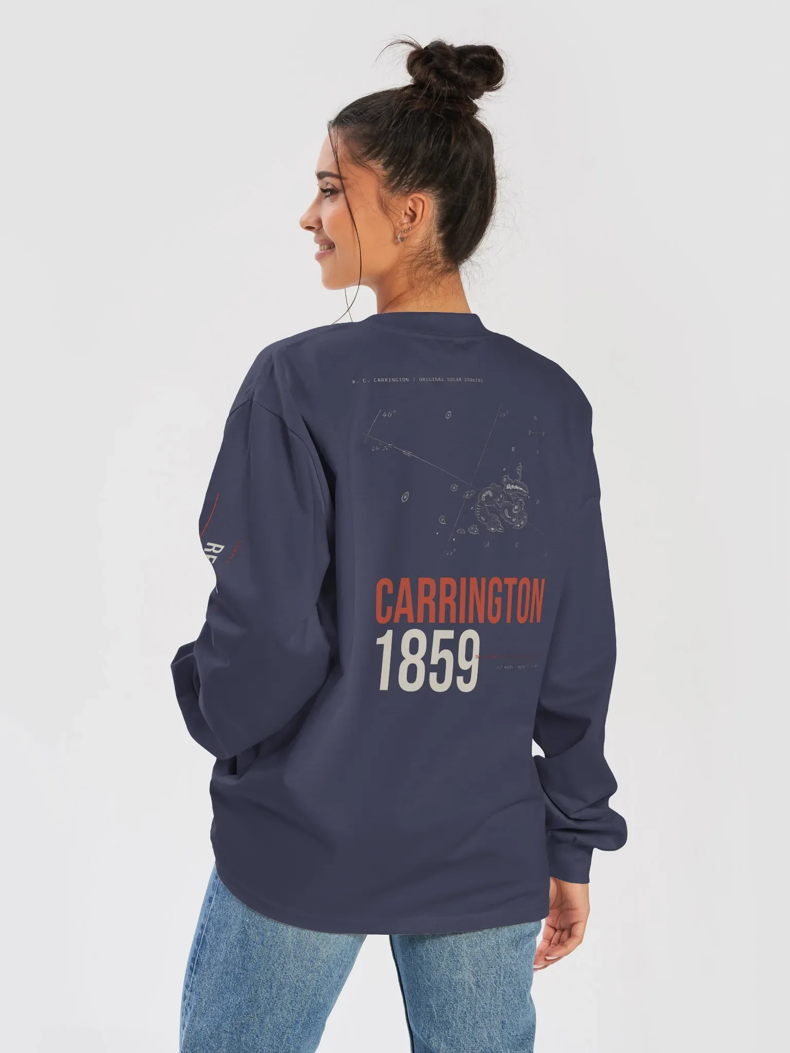 Carrington 1859 Archive Long Sleeve, back print detail