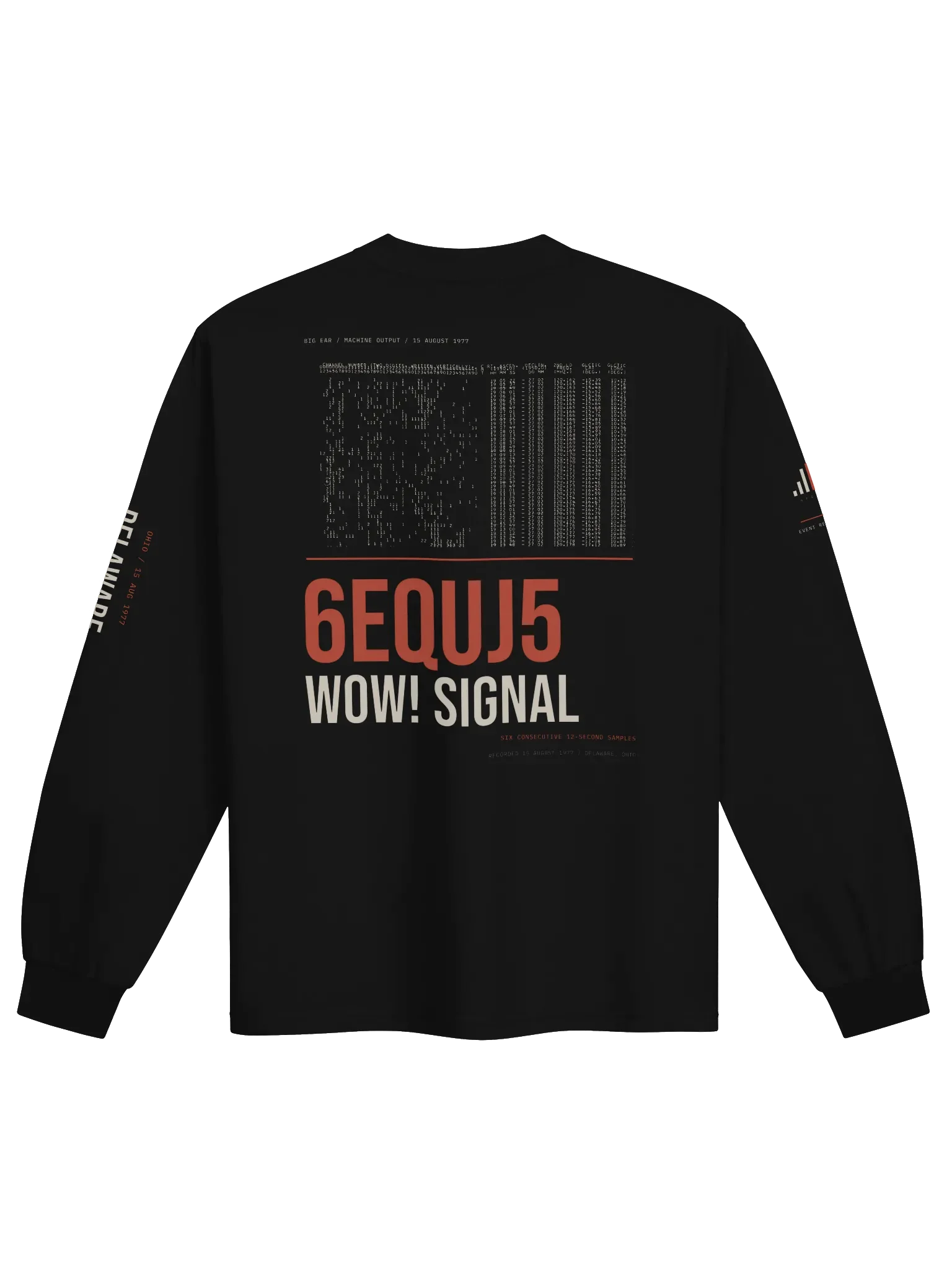Wow! Signal 1977 Long Sleeve, back artwork view